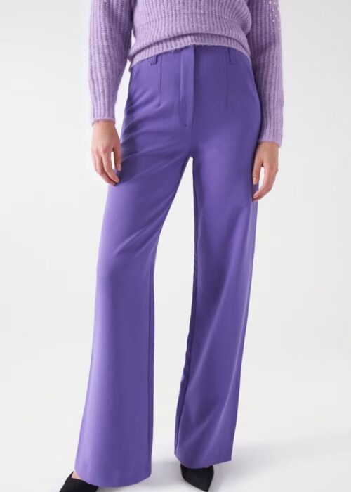 Pantalón ancho de tela