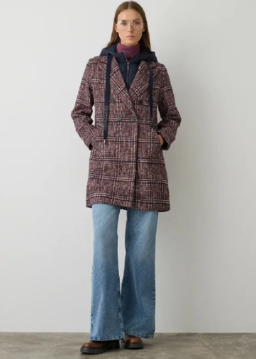 Abrigo capucha extraíble