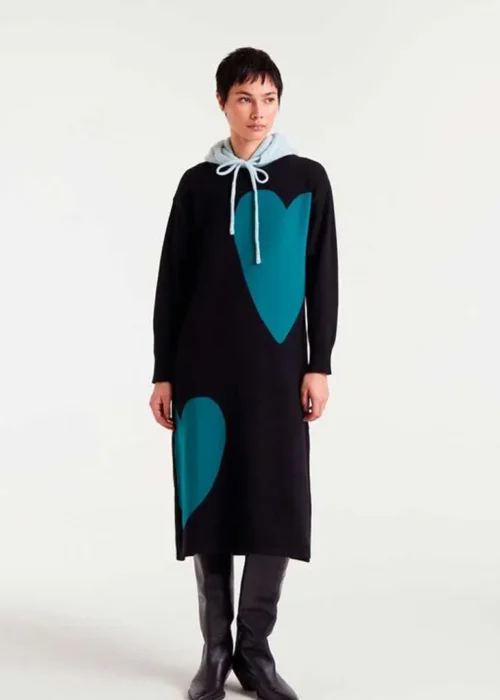 Vestido punto corazón